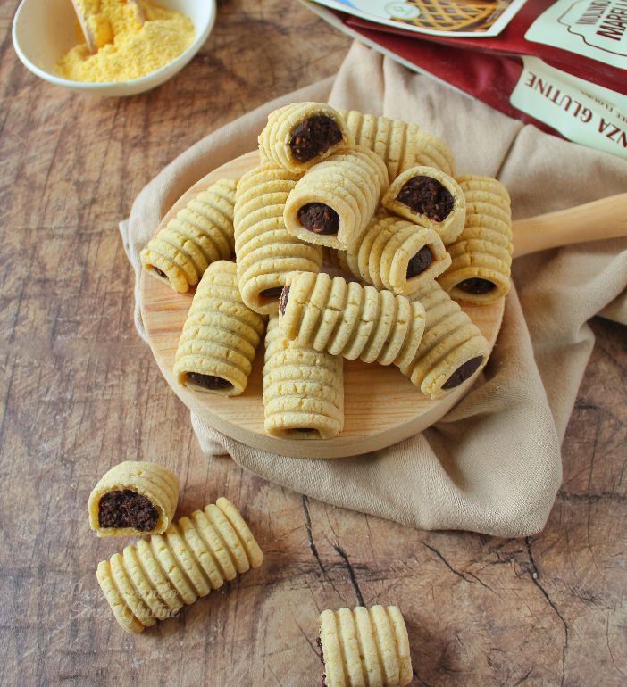 Biscotti millerighe ripieni senza glutine