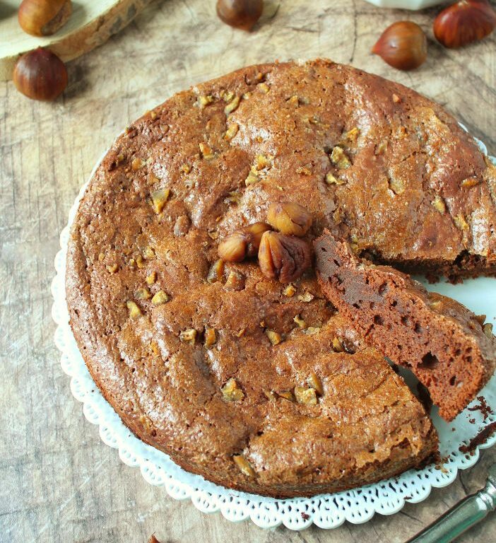 Torta Tenerina senza glutine alle castagne e cioccolato