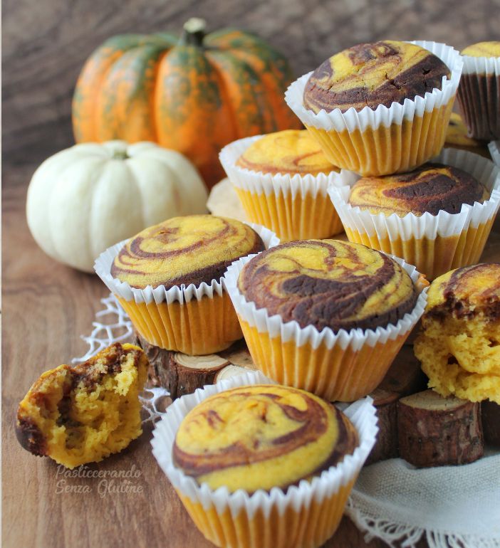 Muffin alla zucca senza glutine