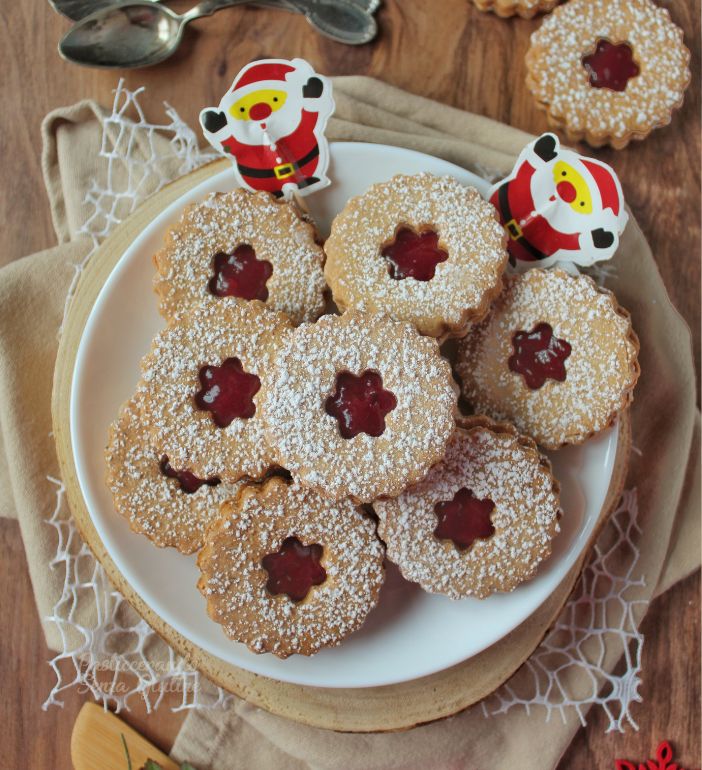 Linzer cookies senza glutine 1