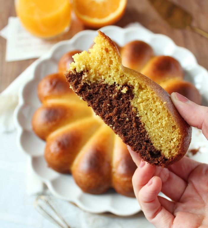 Torta arancia e cioccolato fondente